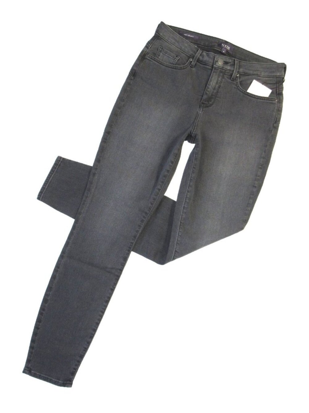 NWT Not Your Daughters Jeans NYDJ Ami Uplift Skinny in Westcliff Gray Stretch 4